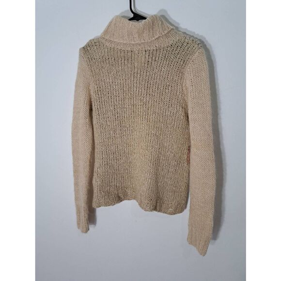 Far away from close women medium kid mohair alpaca sweater tan anthropologie - Picture 6 of 9